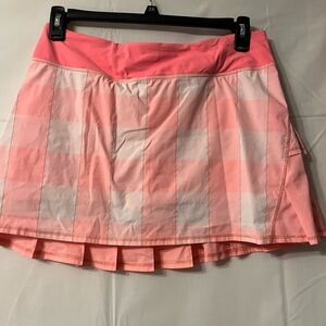 Lululemon Pink and White Skirt